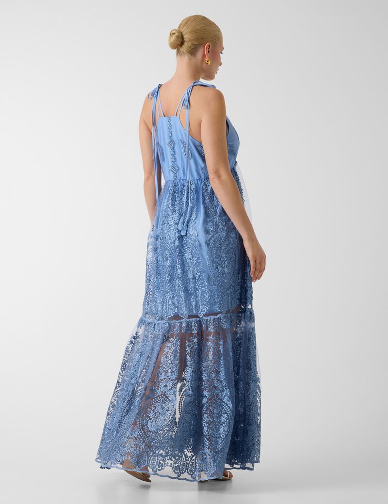 Embroidered maxi dress