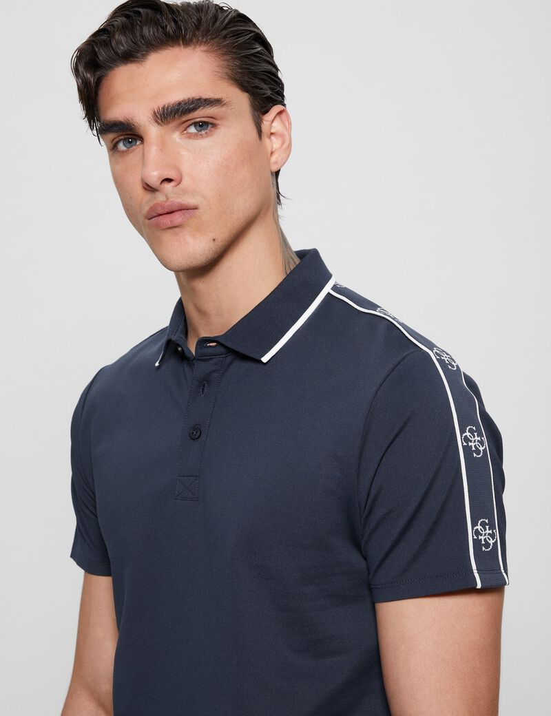 Logo bands polo shirt