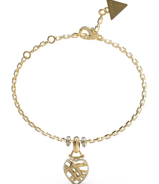 Heart Cage Gold Bracelet
