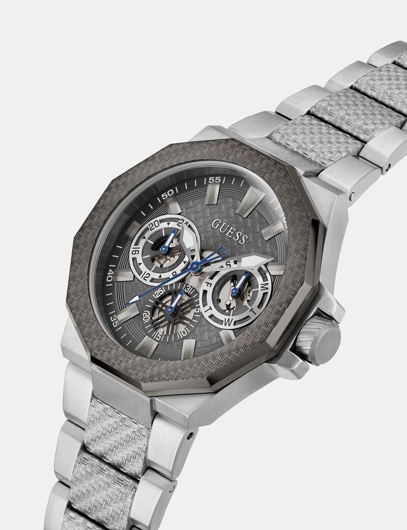 Stainless steel multi-function watch