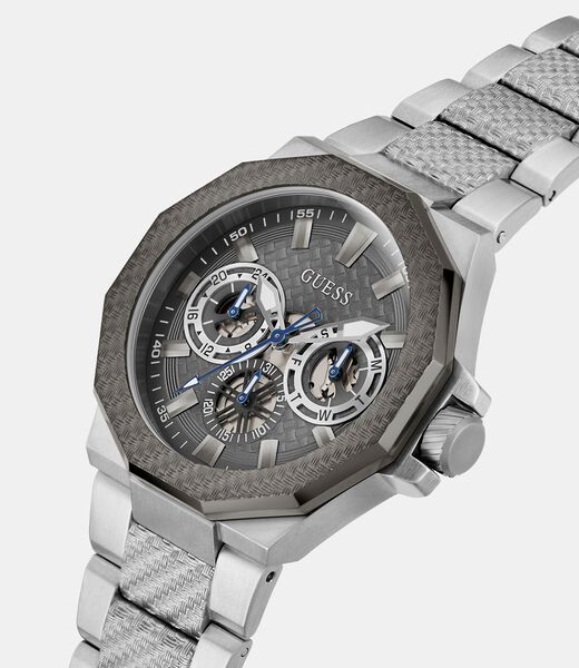 Stainless steel multi-function watch