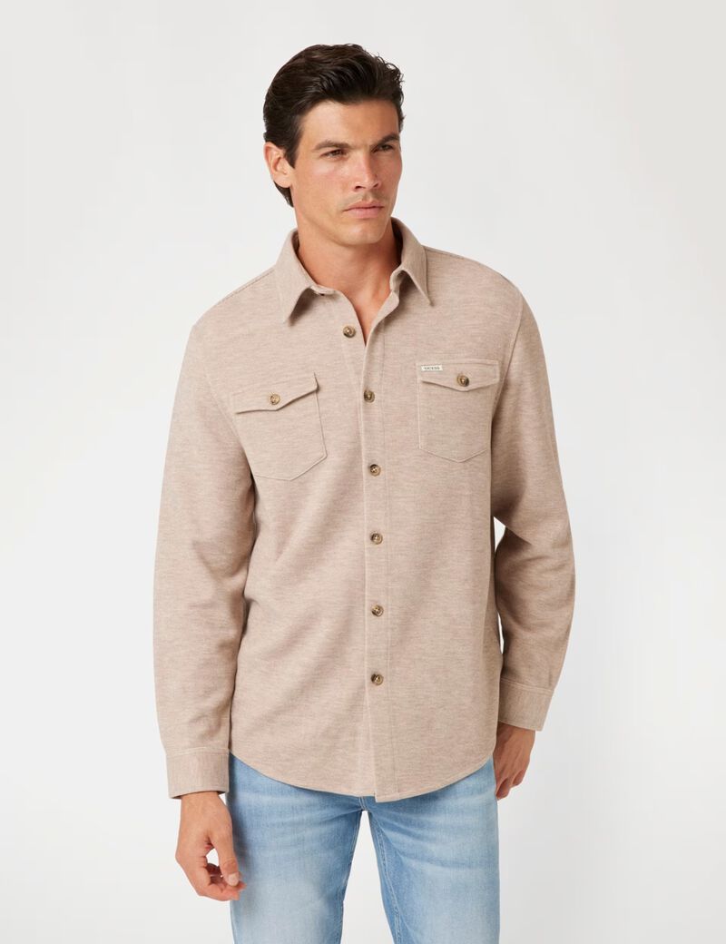 Wool blend shirt