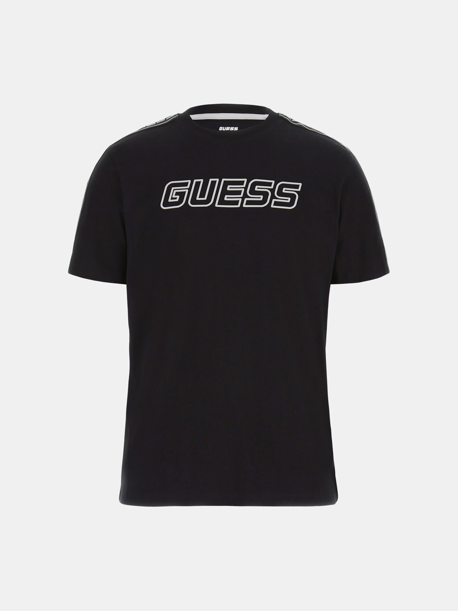 Shop GUESS Online Front logo stretch t-shirt