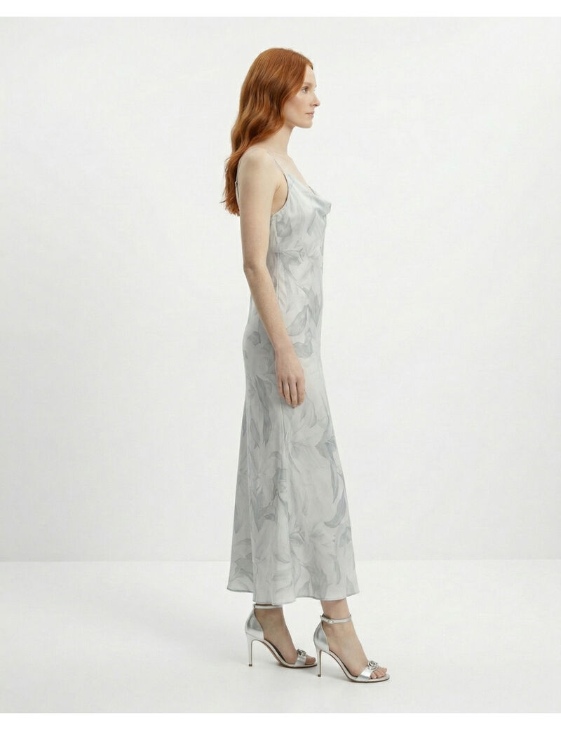 Satin midi dress