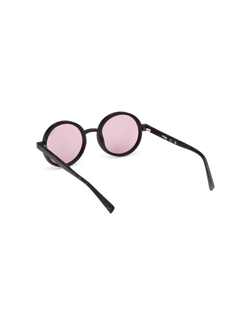 Round full rim sunglasses