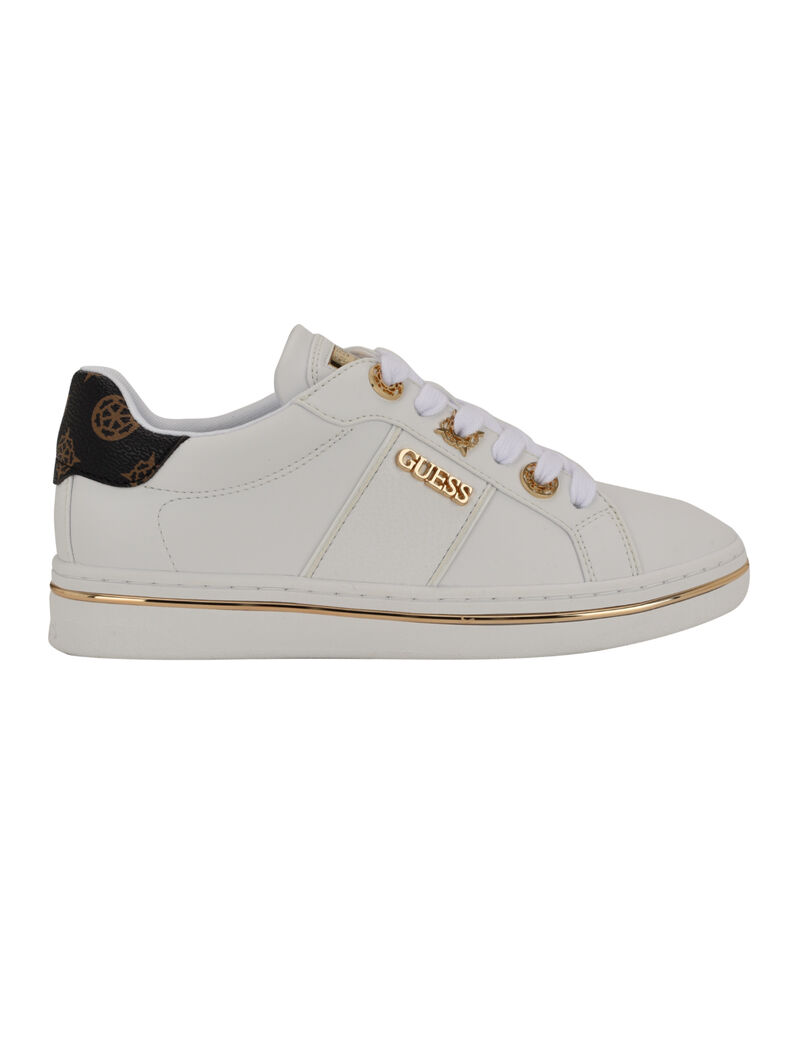 Stew Lace Up Low Profile Logo Detailed Sneaker