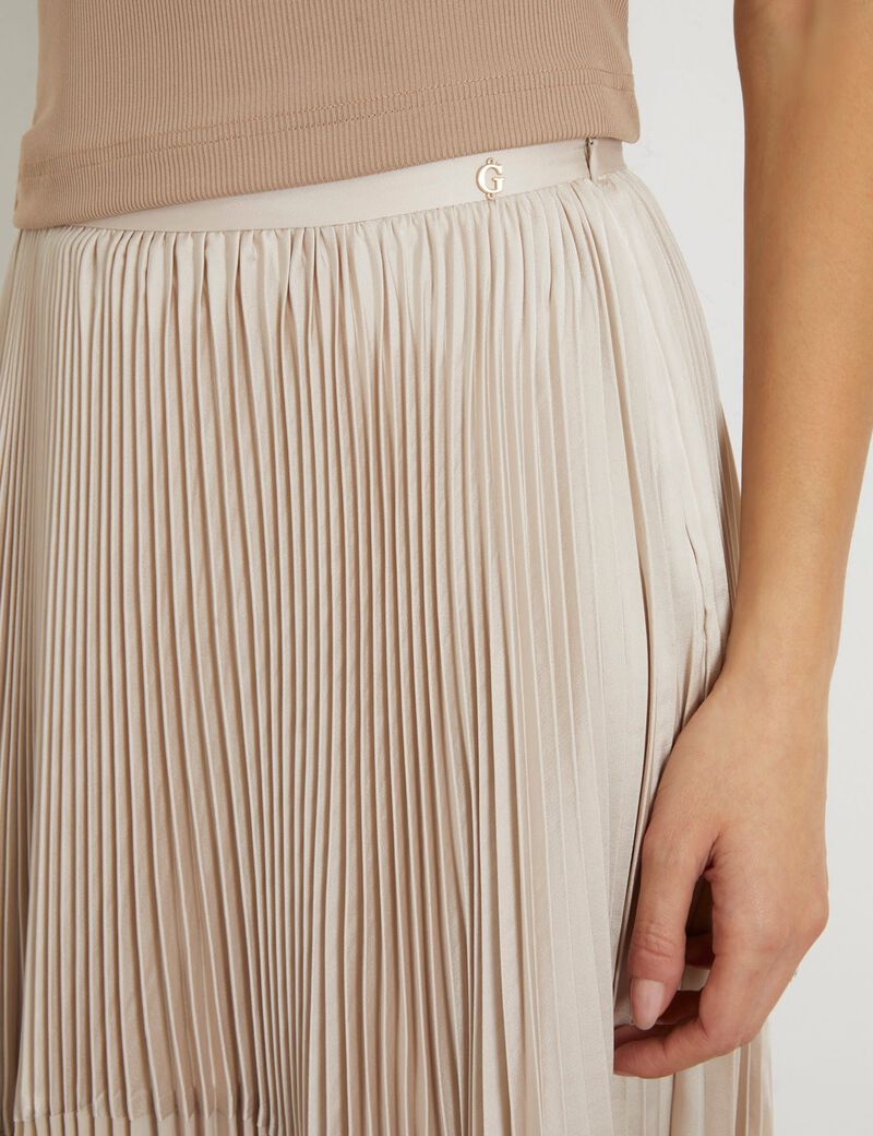 Pleated Midi Skirt