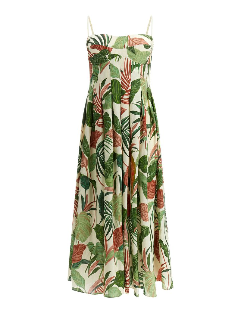 Floral print maxi dress