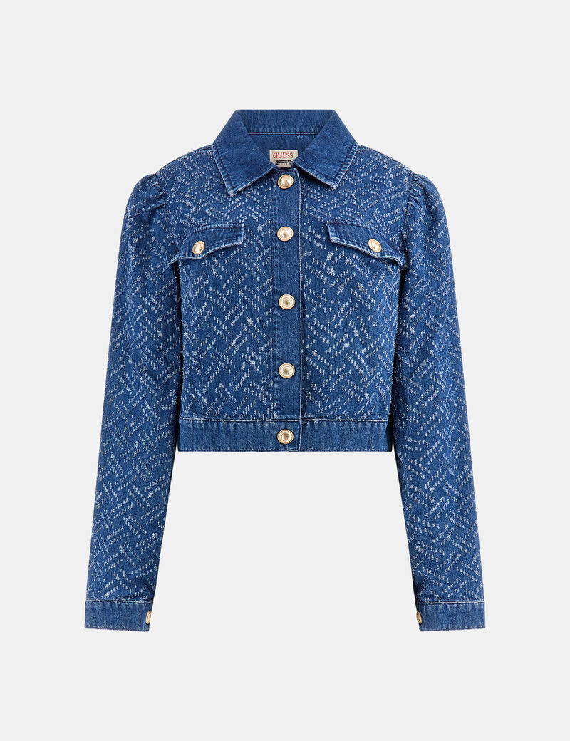 Cropped denim jacket