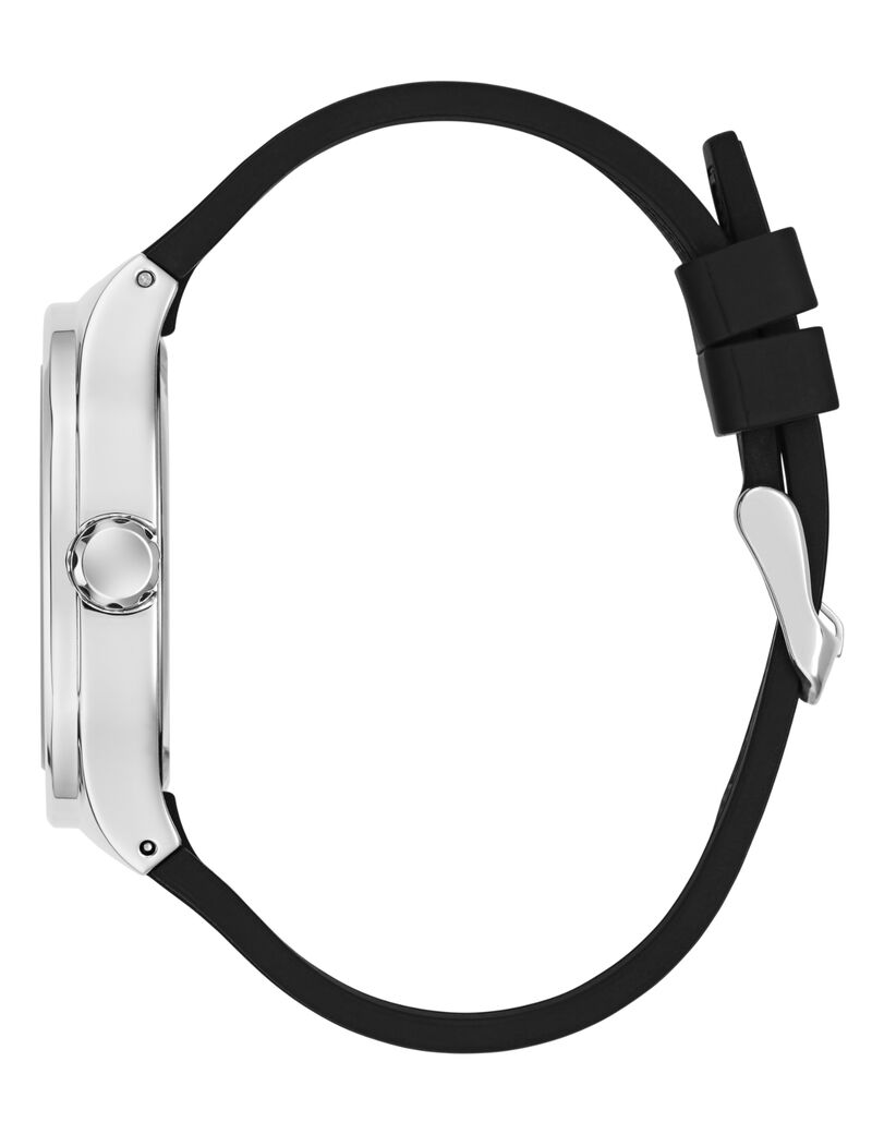 Mens Black/Gunmetal/Grey Square Analog Watch