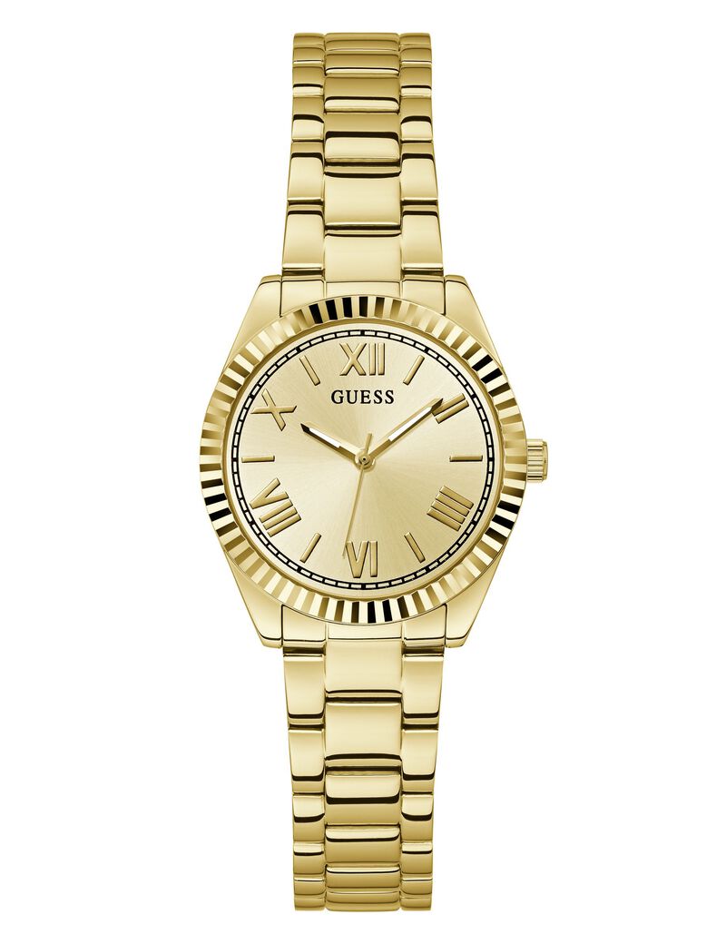 Stainless steel analogue watch