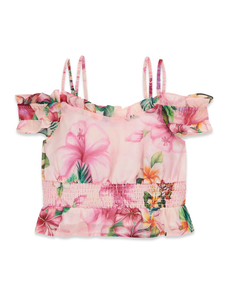 Chiffon sleeveless tank top