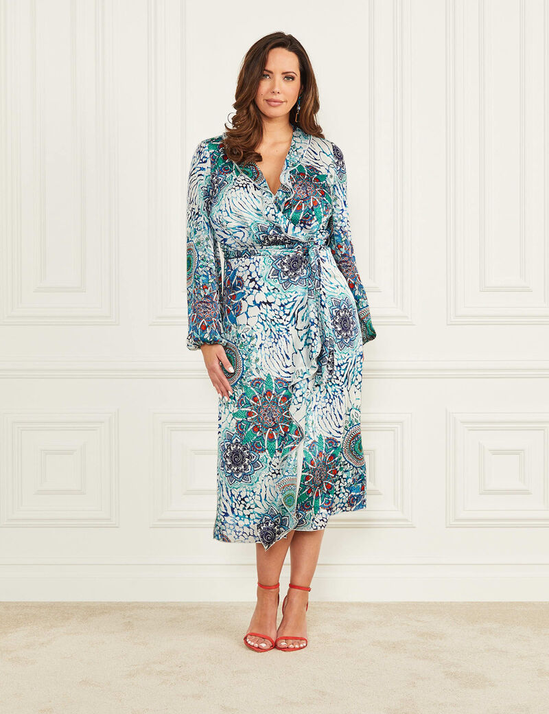 Marciano floral print long dress