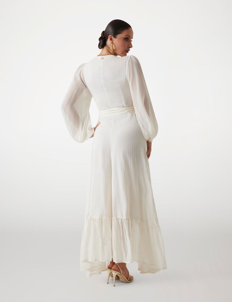 Marciano long fit-and-flare dress