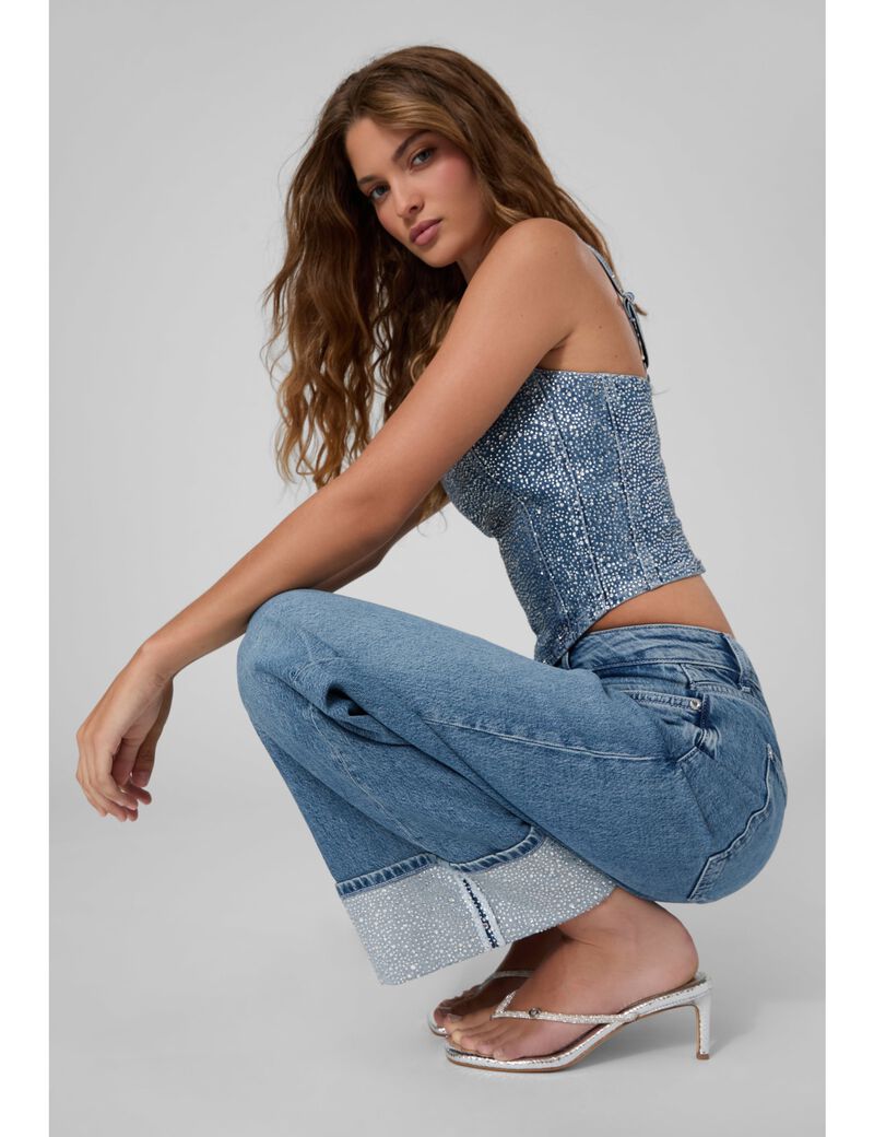 guess rey wide leg jeans