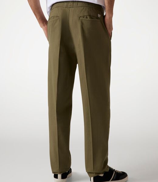Stretch linen blend chinos