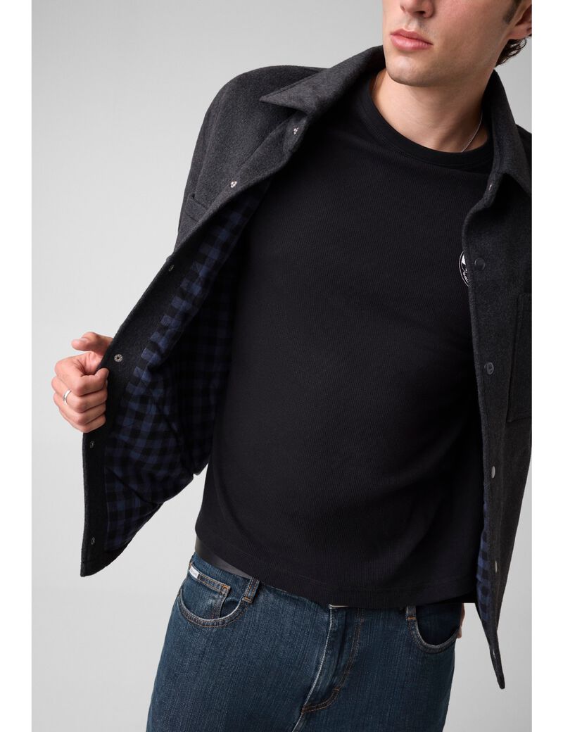 guess padded wool jacket