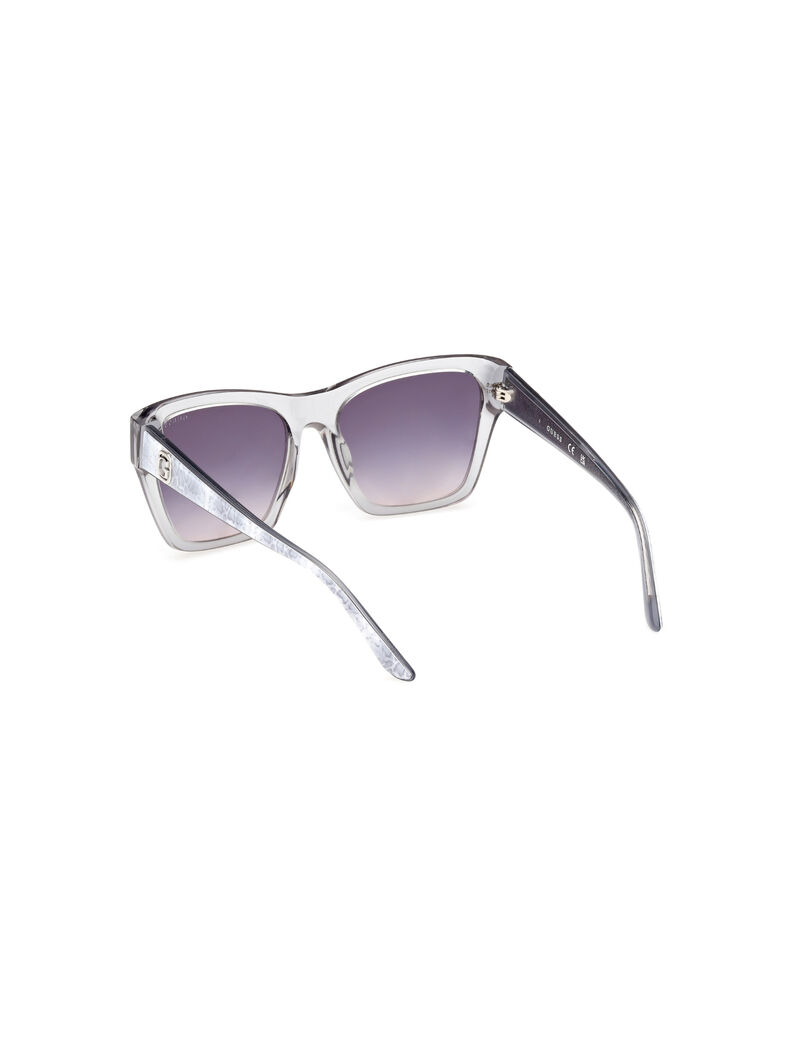 Square gradient grey smoke sunglasses