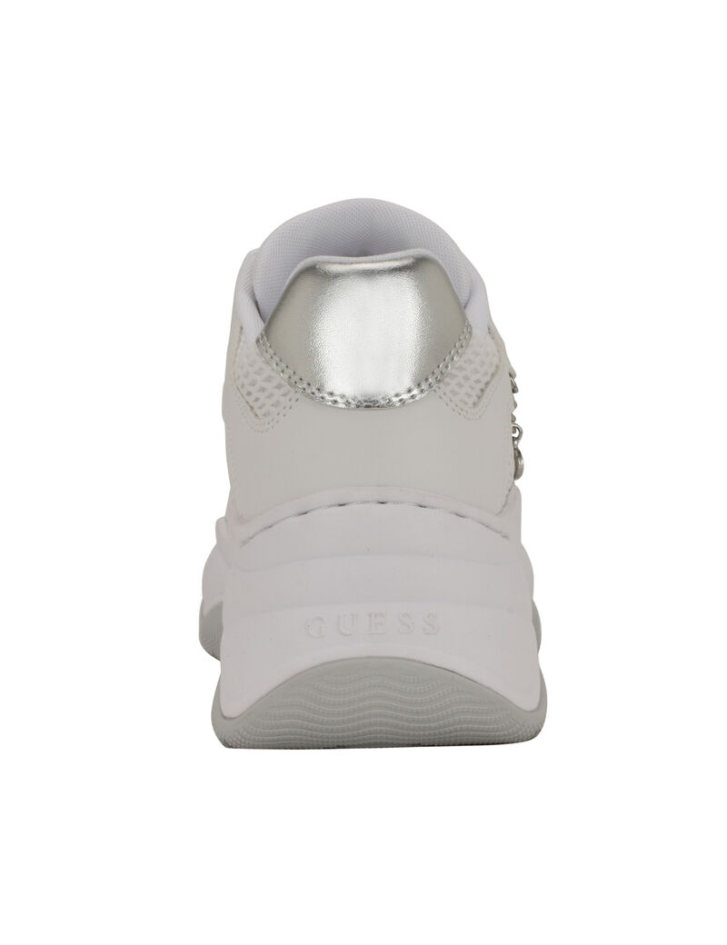 Harpaa Lace Up Chain Link Charm Platform Sneaker