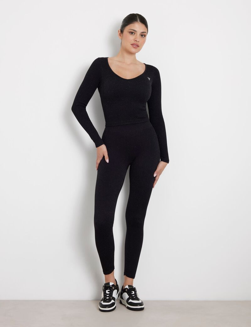 Lurex seamless top