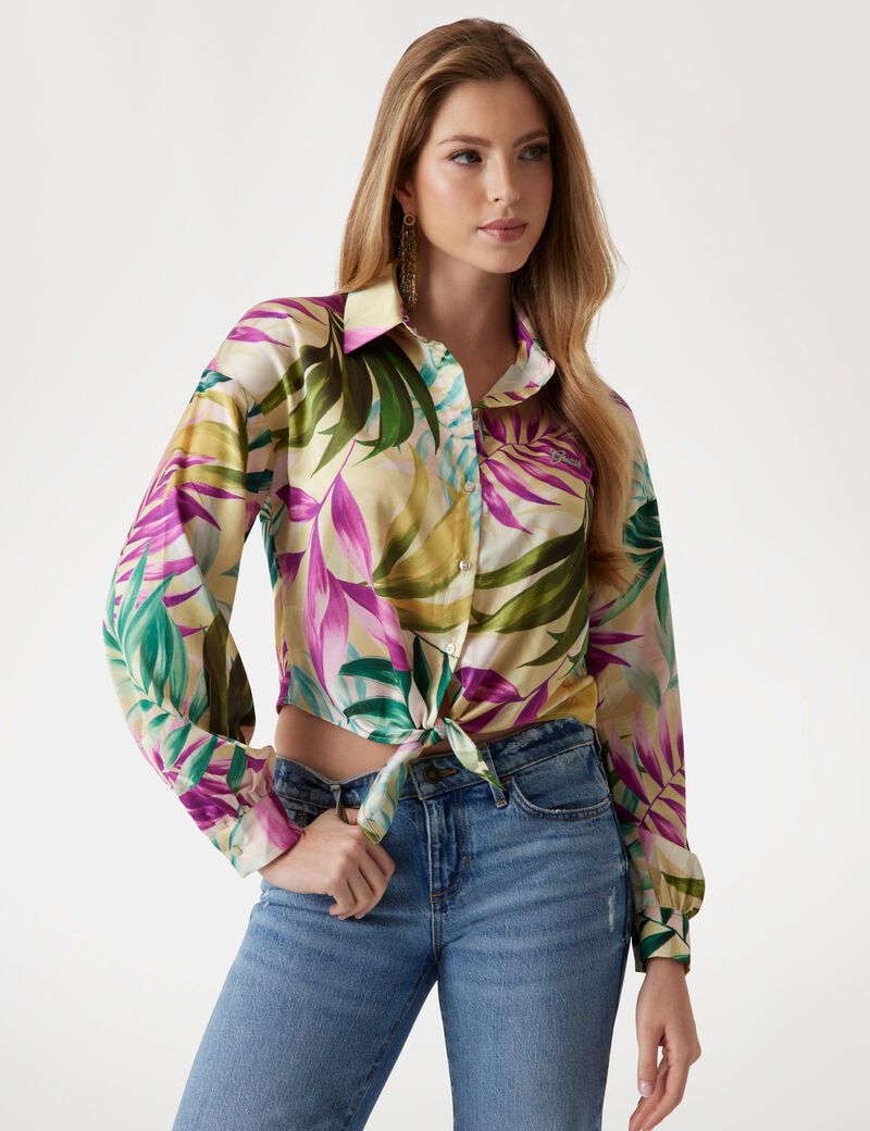 قميص ساتان قصير