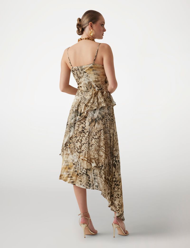 Marciano animal-print midi dress