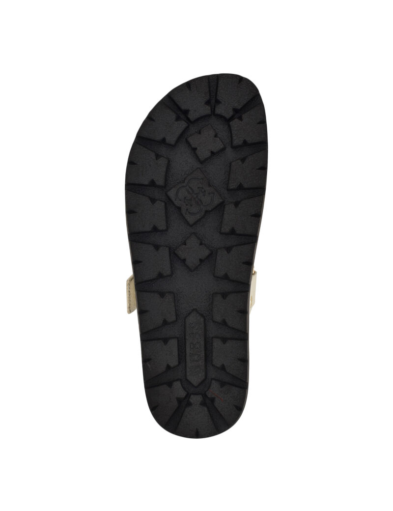Fashie Slip On Double Strapped Footbed Sandal