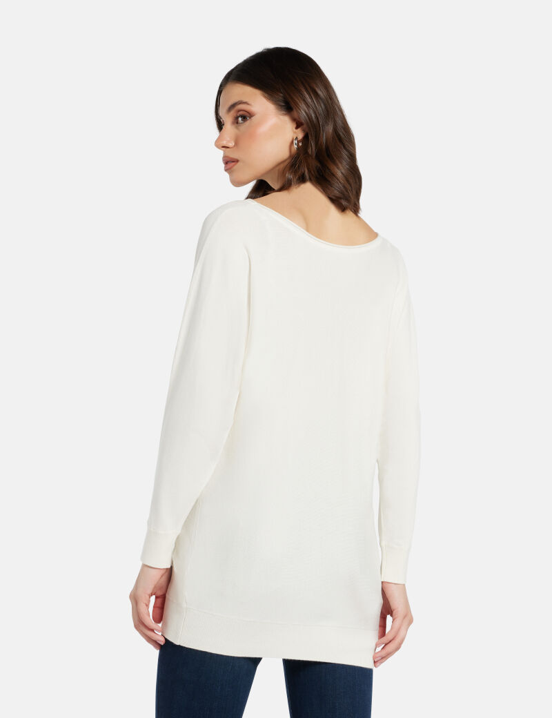 Emerie 4G logo bat sleeve sweater