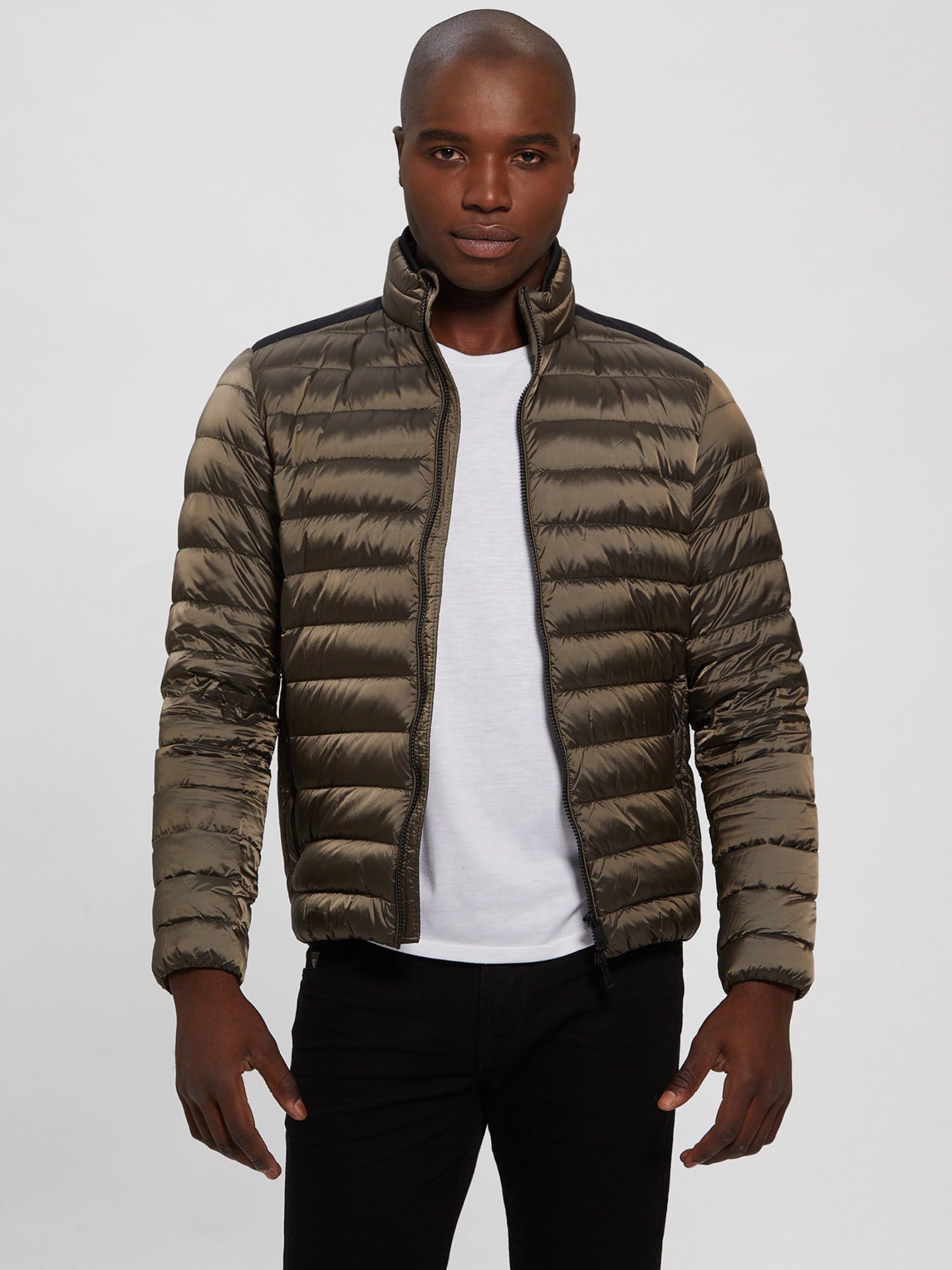 Guess packable down jacket best sale