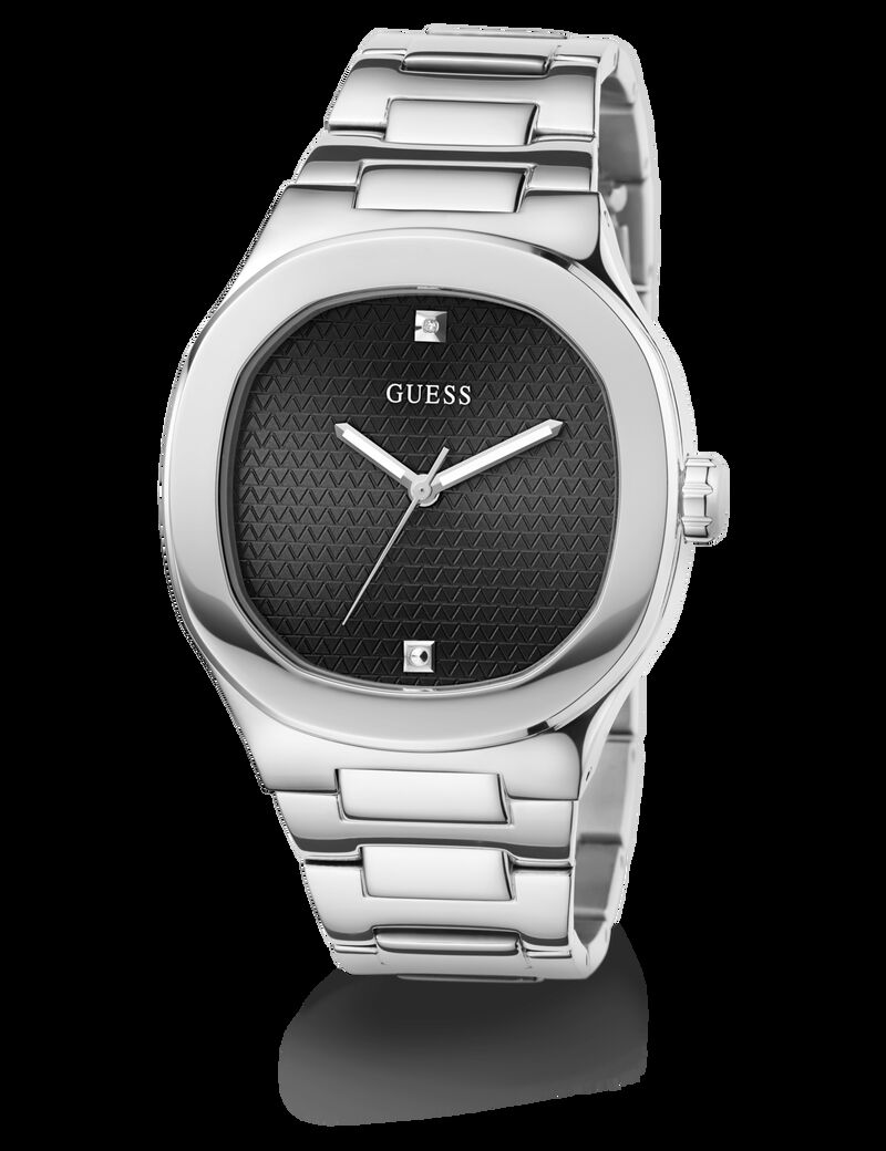 Stainless steel analogue watch