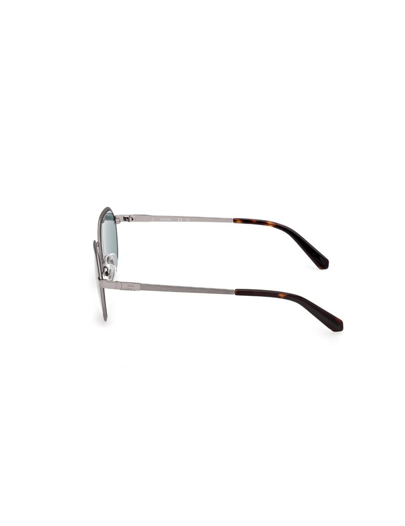 Round blue sunglasses
