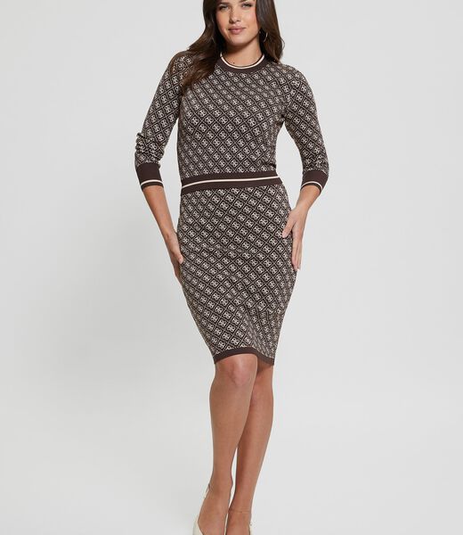 تنورة ميدي بطبعة شعار 4G