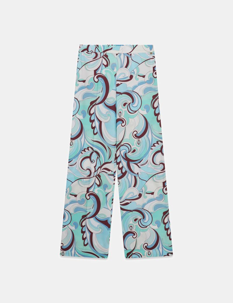 guess marciano straight printed pants