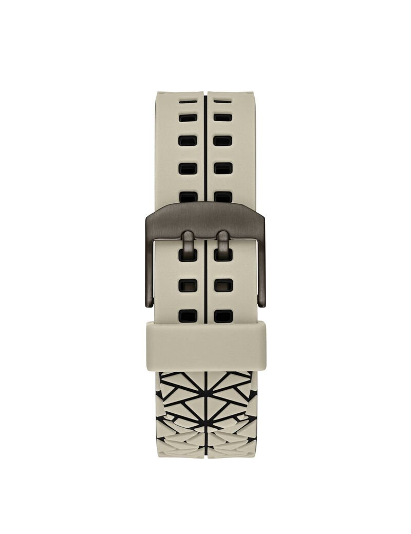 Beige And Black Digital Watch