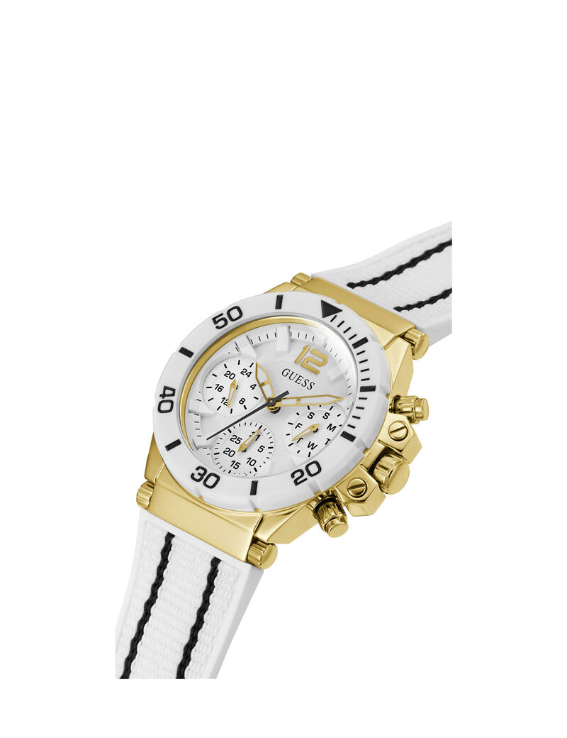 White And Gold Multifunction Watch
