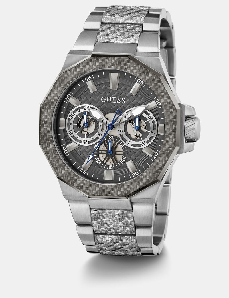 Stainless steel multi-function watch