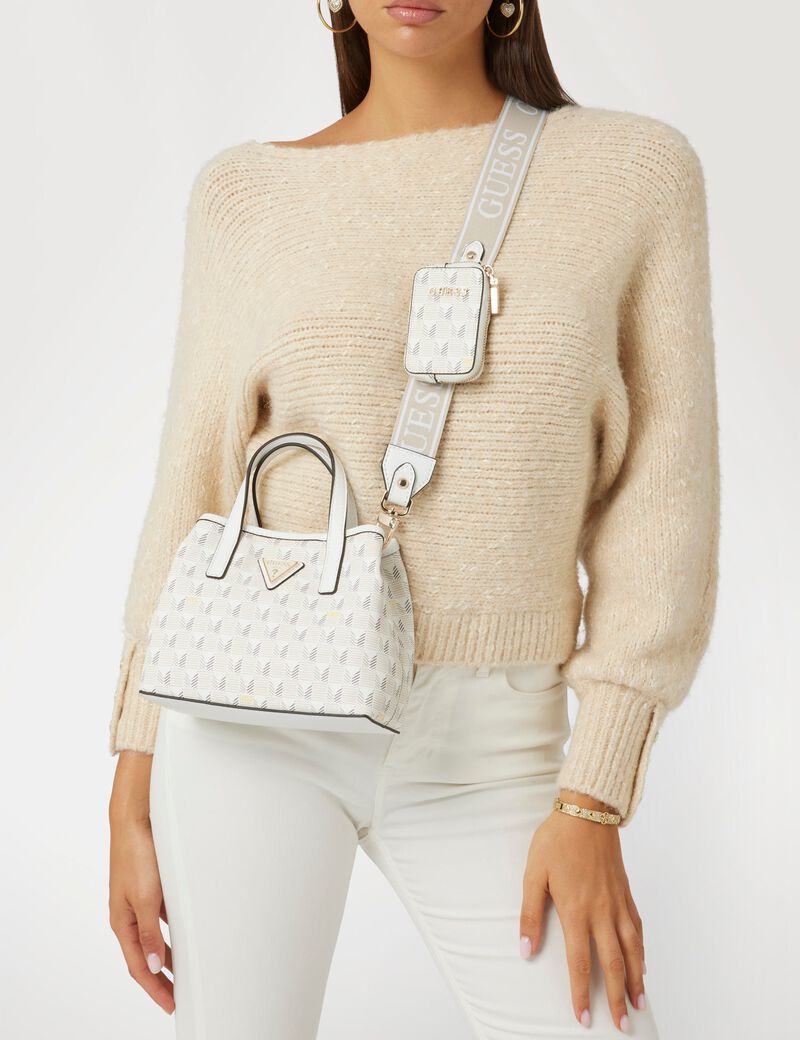 G Wave geometric-print mini handbag