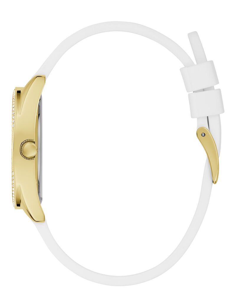 ساعة كوارتز تناظرية بأحزمة قابلة للتبديل من الجلد الطبيعي/السيليكون