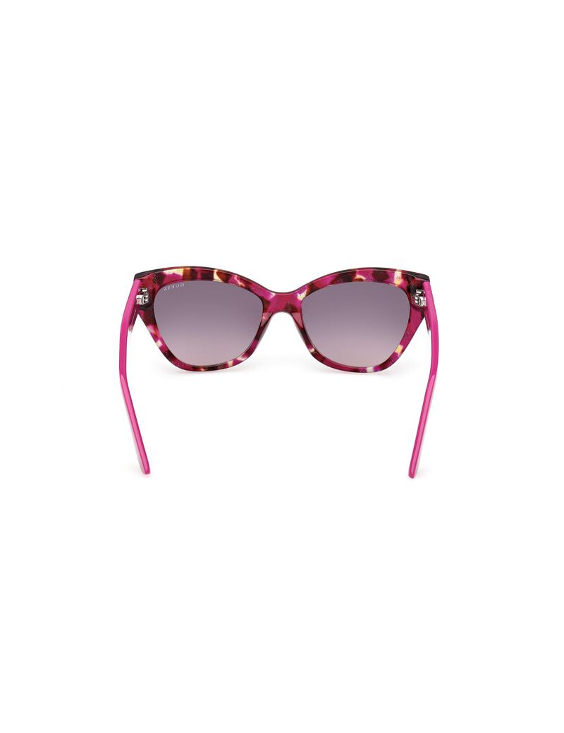 Square purple gradient smoke sunglasses