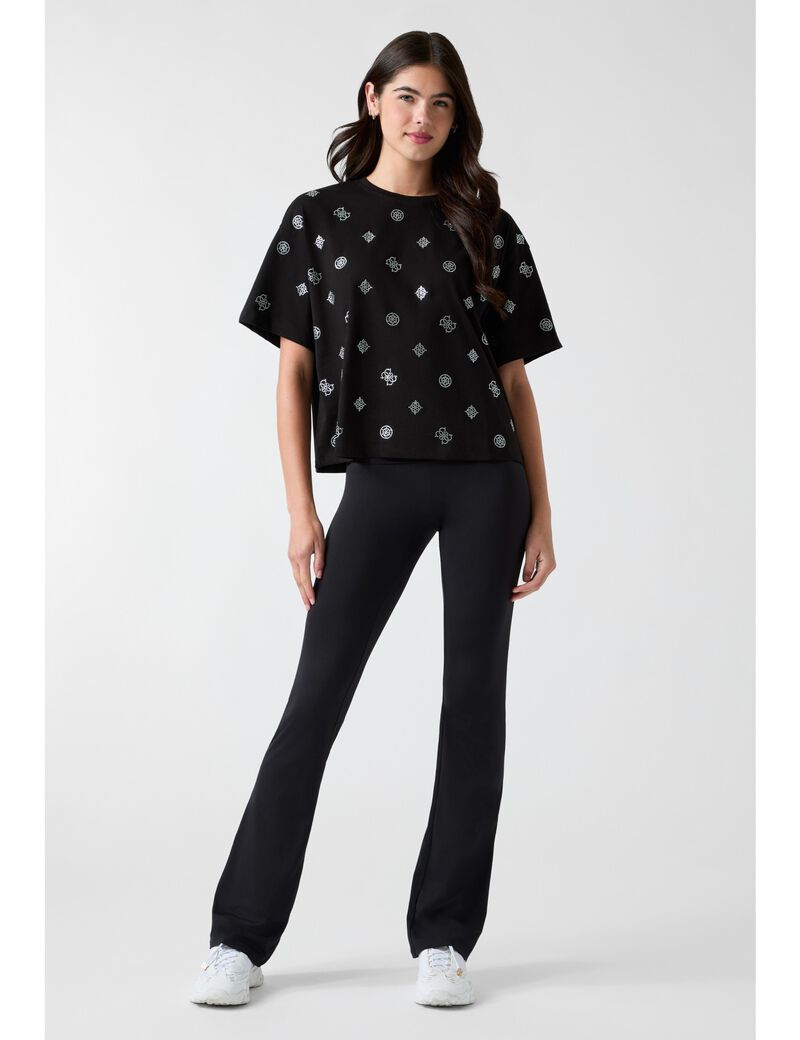 guess all over peony logo tshirt