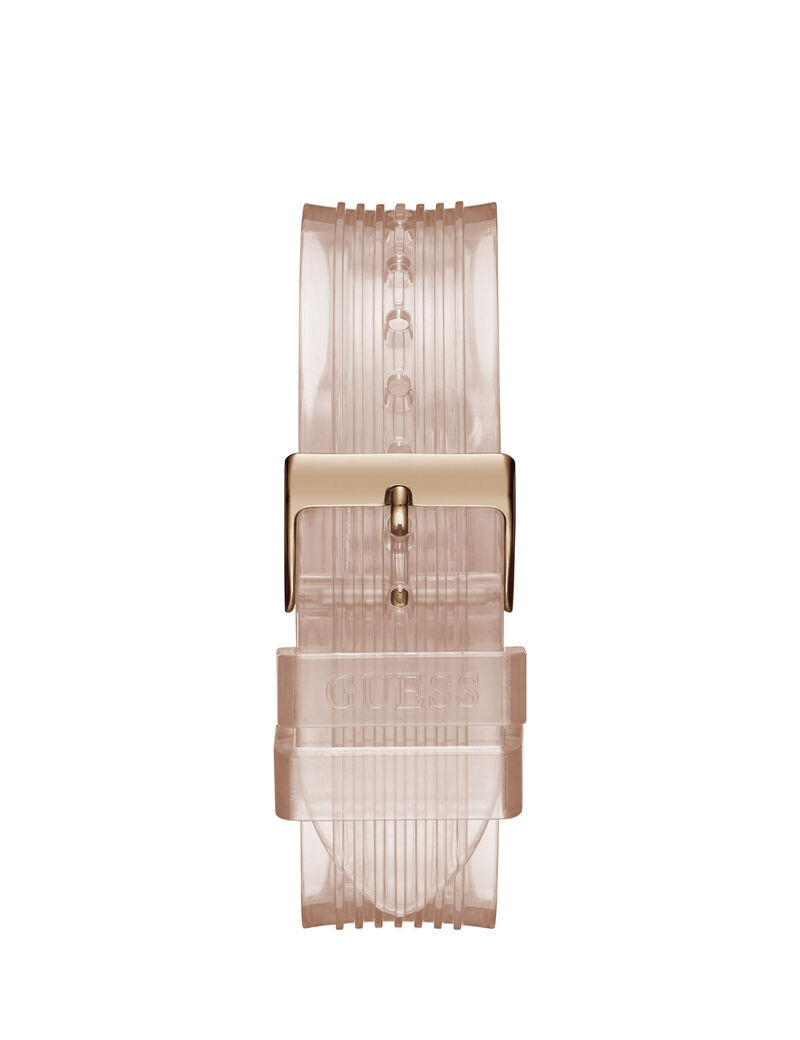 Pink Transparent Multifunction Watch