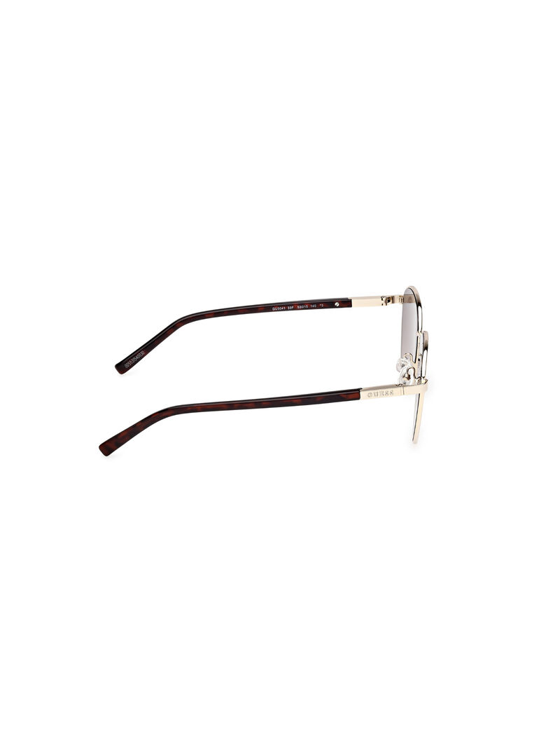 Oval metal sunglasses