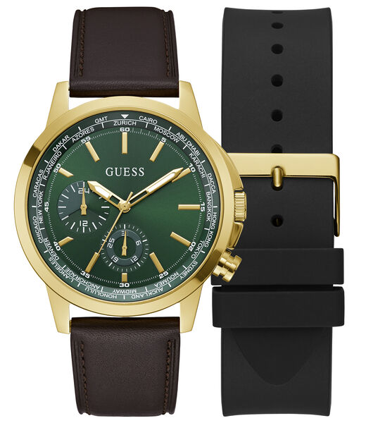 Multi-function watch with interchangeable strap