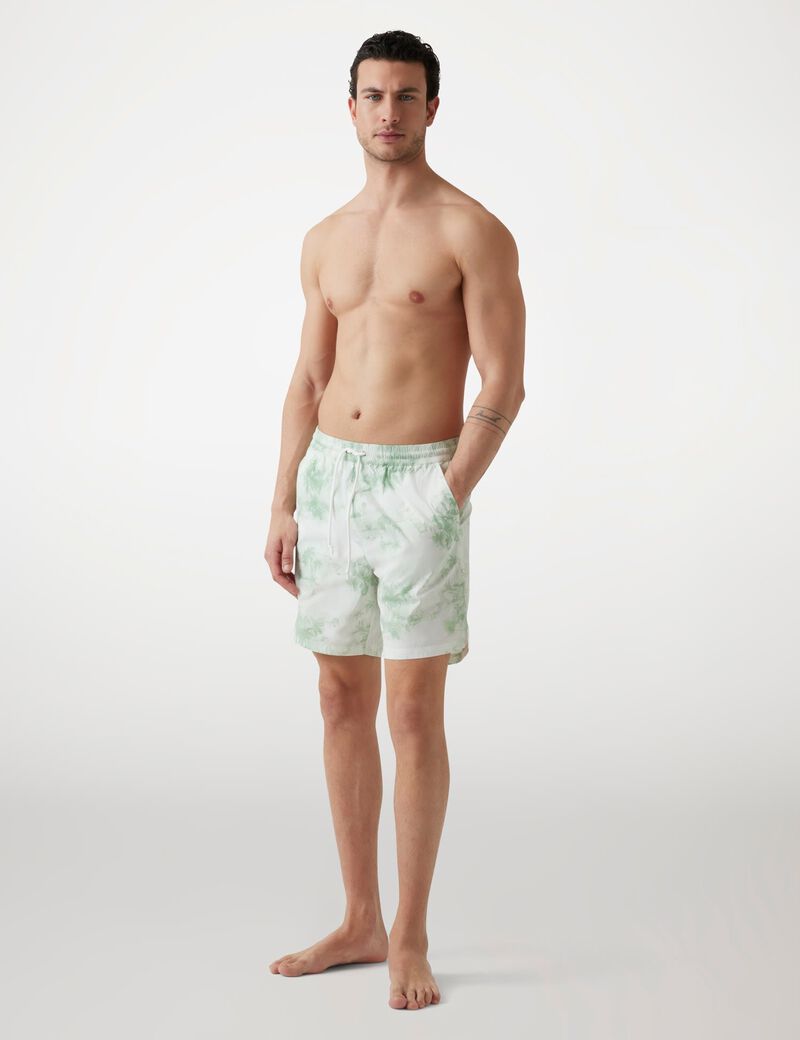All over print swim trunks