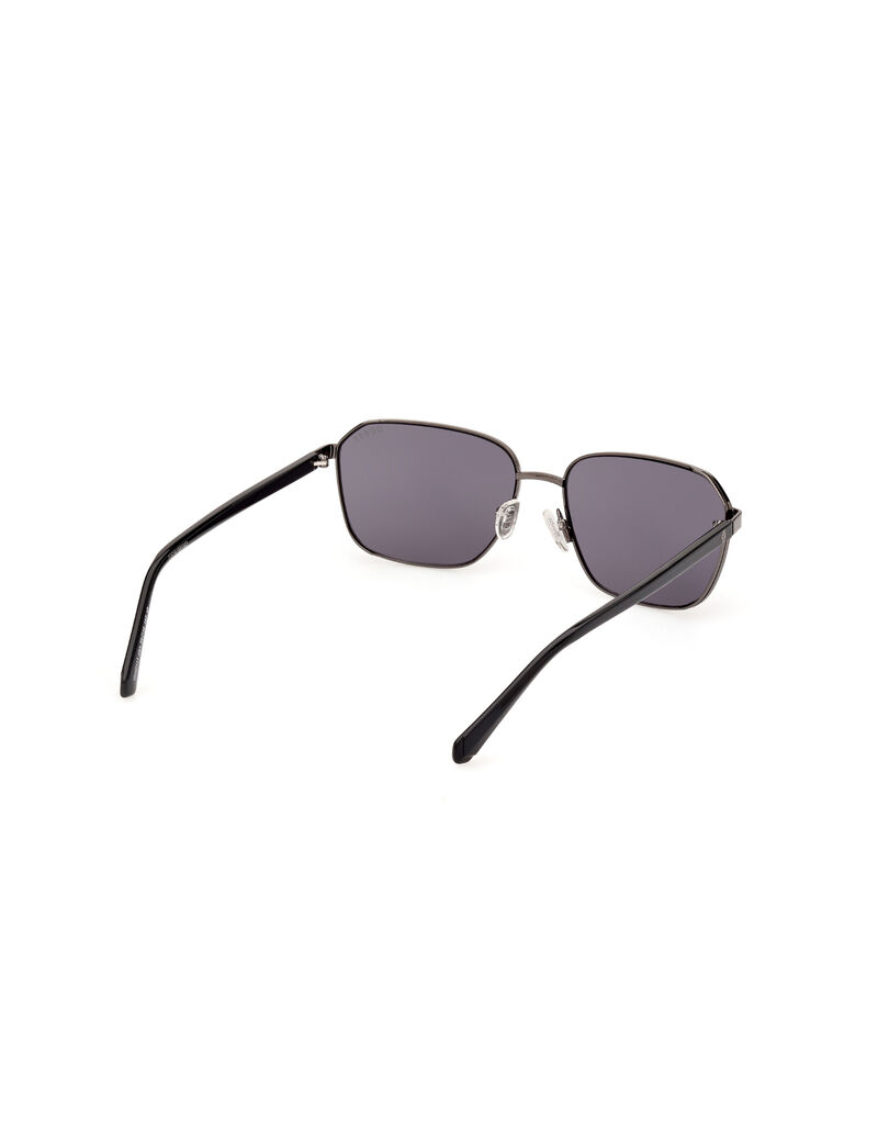 Metal Sun Glasses M Shiny Gunmetal Smoke