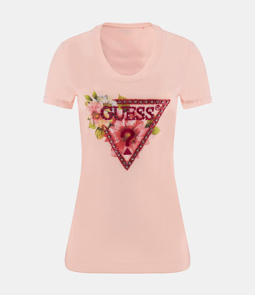 Floral triangle logo T-shirt