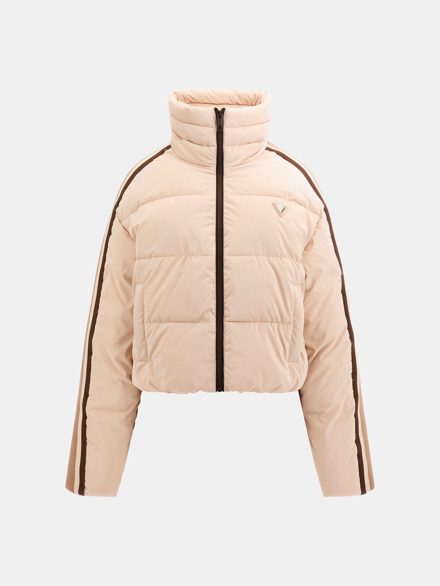 Shop GUESS Online Contrasting band puffer Shop GUESS Online Contrasting band puffer