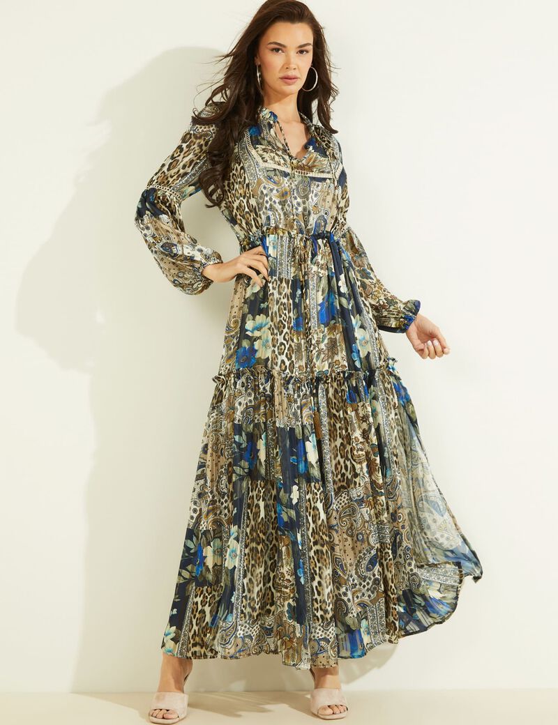 All Over Print Long Dress