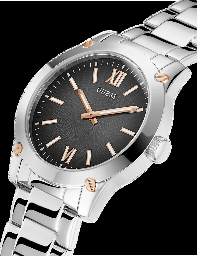 Mens Silver Tone Analog Watch