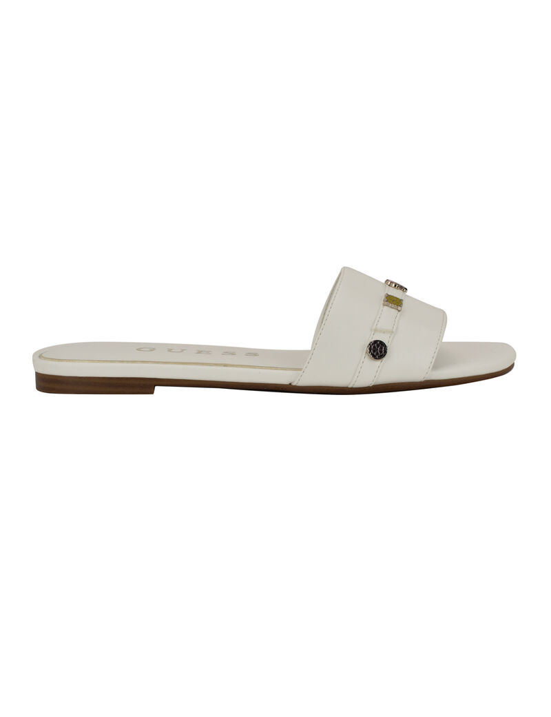 Tasam logo slide flat sandal
